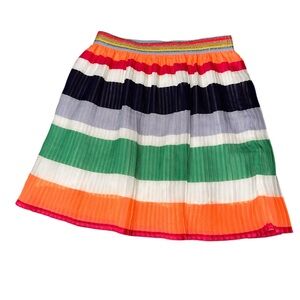 Catimini Girl’s Pleated Striped Skirt‎ Size 10